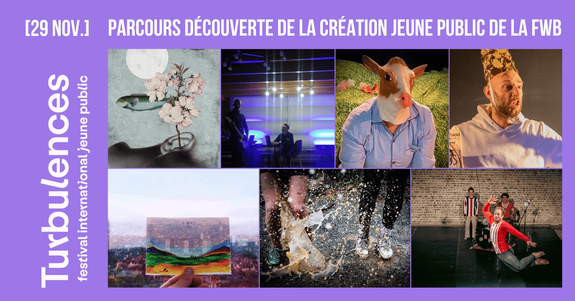 Parcours découverte de la création jeune public de la FWB – Turbulences